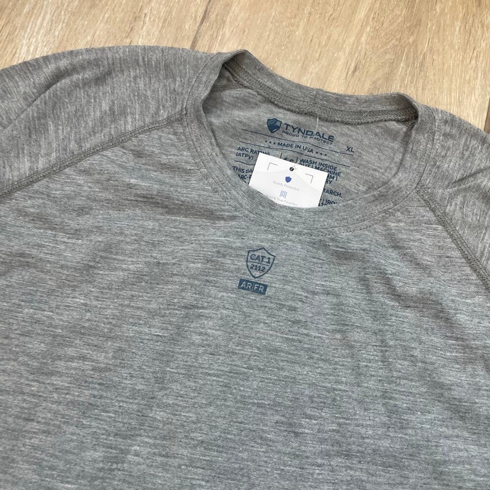 Tyndale FR Shirt Mens XL Gray Long Sleeve Arc Rated CAT 1 NFPA 2112 NWT USA - Picture 7 of 11
